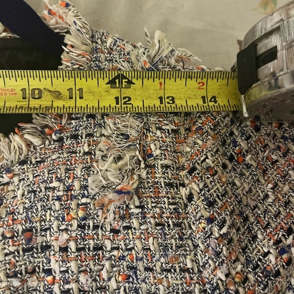 Tory Burch Multi Knit Tweed
Fringe Jacket Sz 4 - Picture 8 of 12